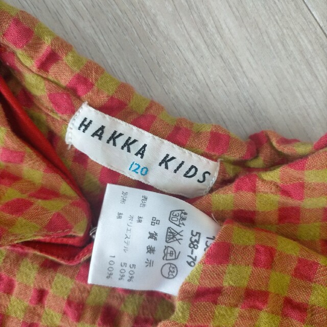 hakka kids(ハッカキッズ)のHAKKA KIDS レトロ チェック柄 ワンピース キッズ/ベビー/マタニティのキッズ服女の子用(90cm~)(ワンピース)の商品写真