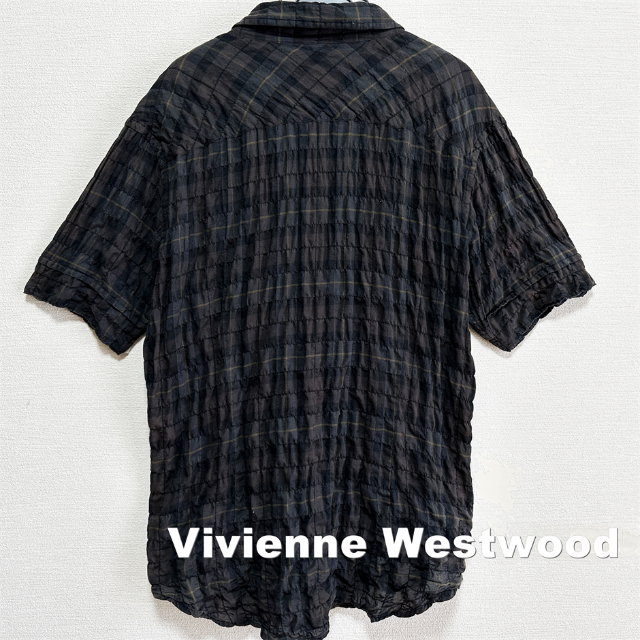 Vivienne Westwood(ヴィヴィアンウエストウッド)の【Vivienne Westwood MAN】ORBロゴ シアサッカー シャツ メンズのトップス(シャツ)の商品写真