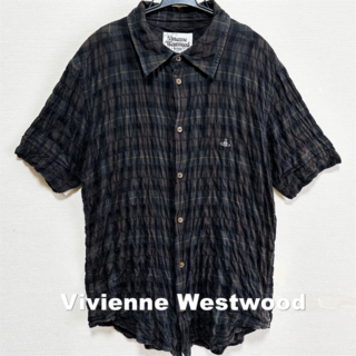 ヴィヴィアンウエストウッド(Vivienne Westwood)の【Vivienne Westwood MAN】ORBロゴ シアサッカー シャツ(シャツ)