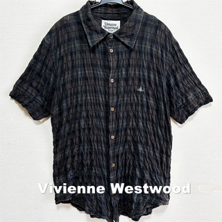 ヴィヴィアンウエストウッド(Vivienne Westwood)の【Vivienne Westwood MAN】ORBロゴ シアサッカー シャツ(シャツ)