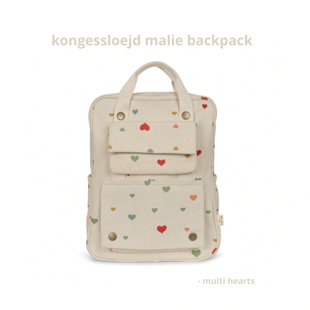 New!kongessloejd キッズキャンバスリュック ◾️マルチハート 買い