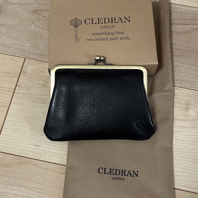 CLEDRAN クレドラン　がま口　財布　黒