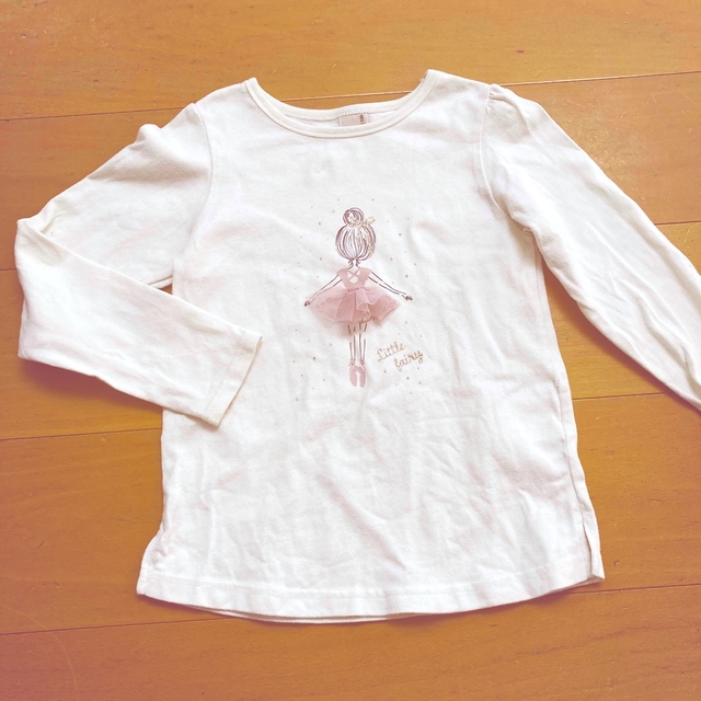 petit main(プティマイン)のサイズ120 petitmain カットソー キッズ/ベビー/マタニティのキッズ服女の子用(90cm~)(Tシャツ/カットソー)の商品写真