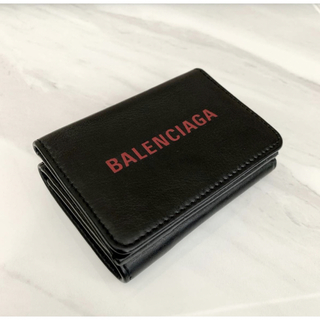 バレンシアガ(Balenciaga)の希少 美品 BALENCIAGA バレンシアガ エブリデイ コンパクトウォレット(折り財布)