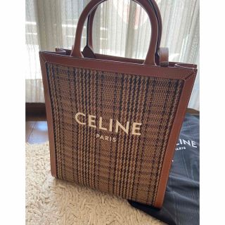 セリーヌ(celine)のCELINE セリーヌバーティカルカバ　チェック限定　レア(トートバッグ)