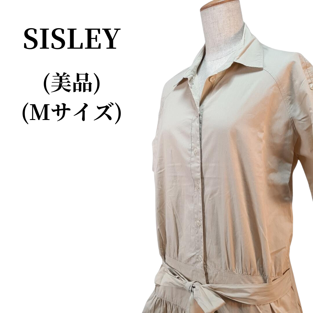 Sisley(シスレー)のSISLEY シスレー シャツワンピース  匿名配送 レディースのワンピース(ミニワンピース)の商品写真
