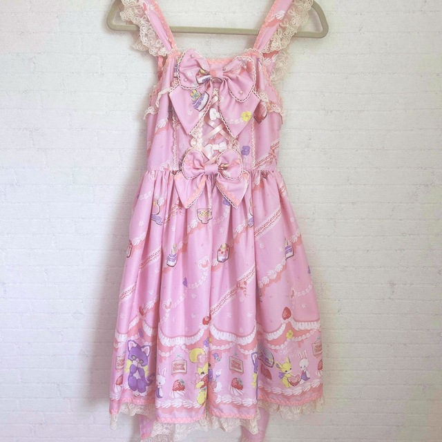 Angelic Pretty - アンジェリックプリティ fancy whip ジャンパースカート ピンクの通販 by 自己紹介読んでください