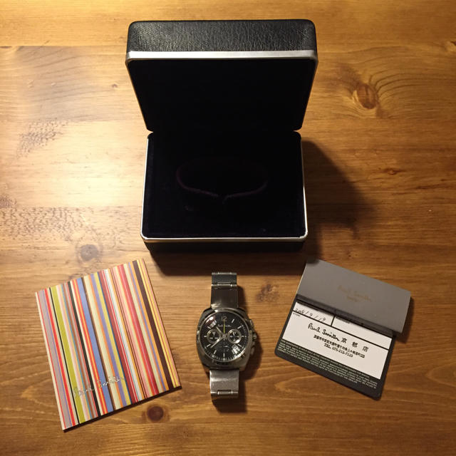 Paul Smith(ポールスミス)のポールスミス ファイナルアイズ 黒 ブラック 時計 正規品 付属品あり メンズの時計(腕時計(アナログ))の商品写真