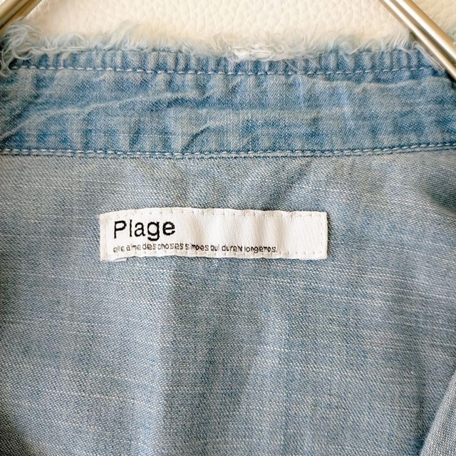 Plage(プラージュ)のマリー様ご専用☆【プラージュ】インディゴ　長袖デニムシャツ レディースのトップス(シャツ/ブラウス(長袖/七分))の商品写真