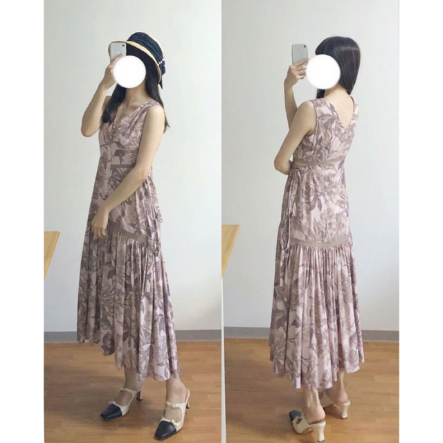 【新品】herlipto Floral Cut-Out Long Dress