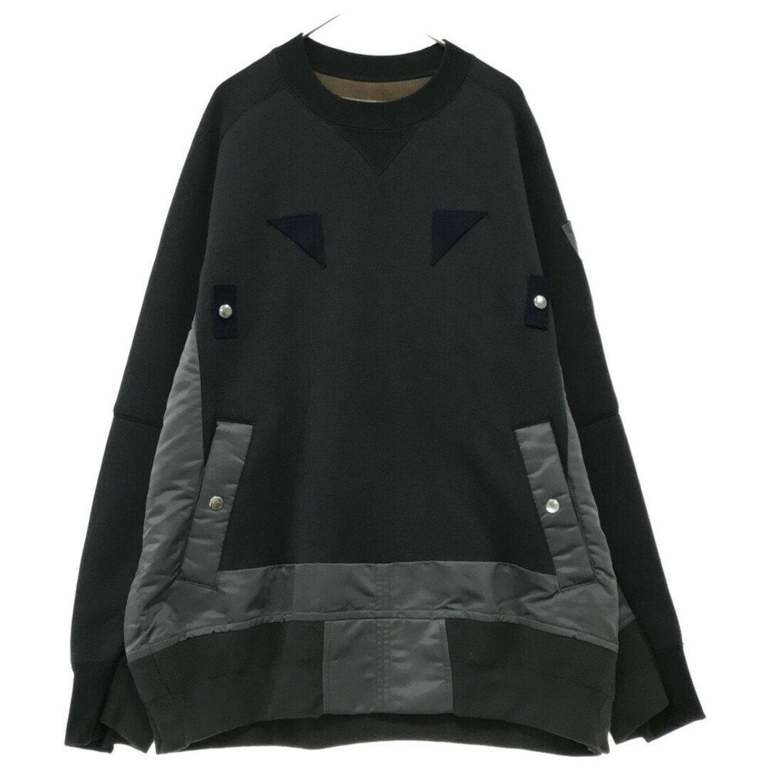 Sacai サカイ 22AW Nylon Twill x Sponge Sweat Pullover 22-02864M ナイロン ツイル  ドッキングスウェット | フリマアプリ ラクマ