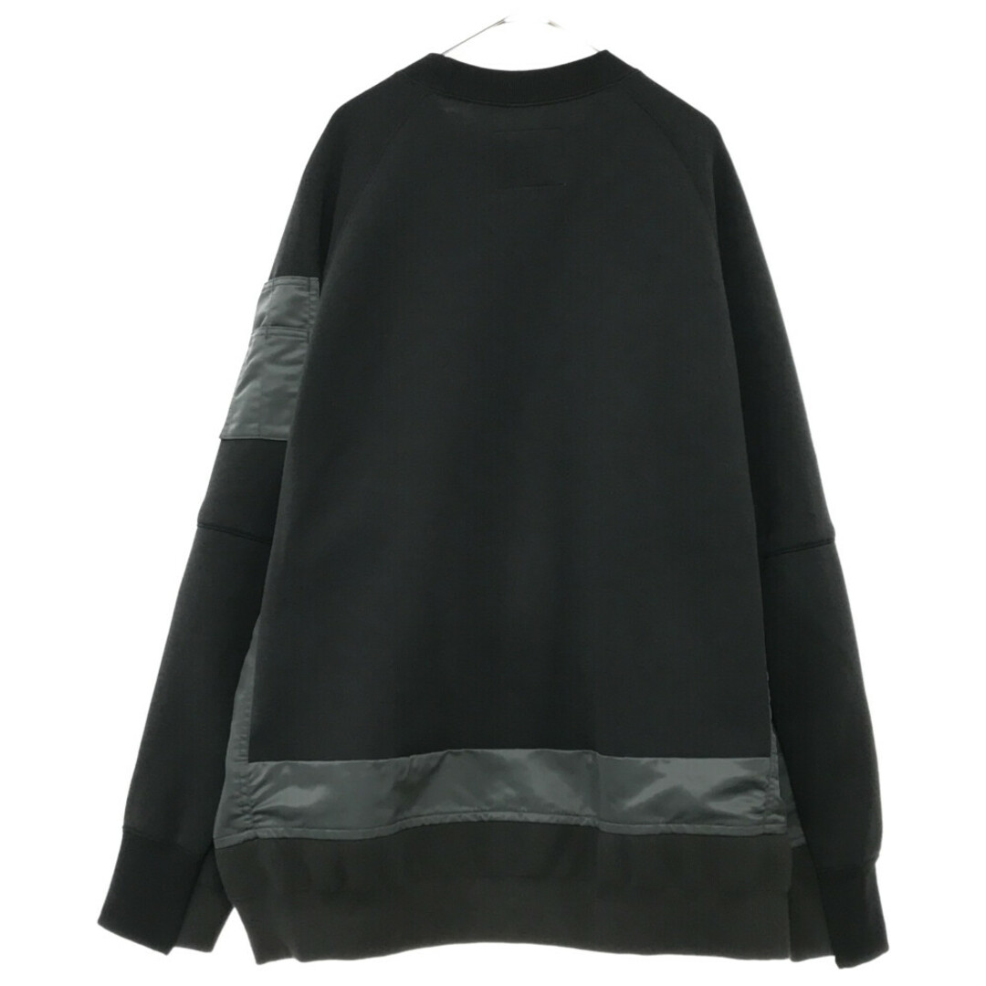 Sacai サカイ 22AW Nylon Twill x Sponge Sweat Pullover 22-02864M ナイロン ツイル  ドッキングスウェット