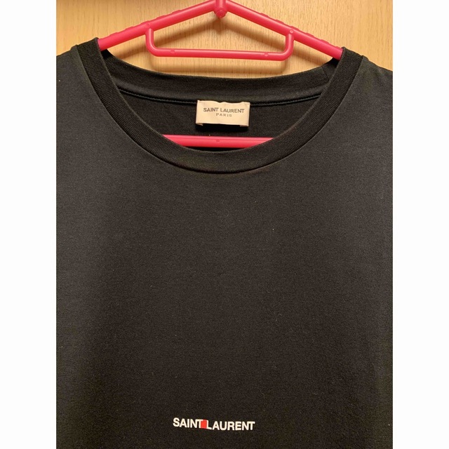 正規美品 Saint Laurent サンローランパリ シルク Tシャツ