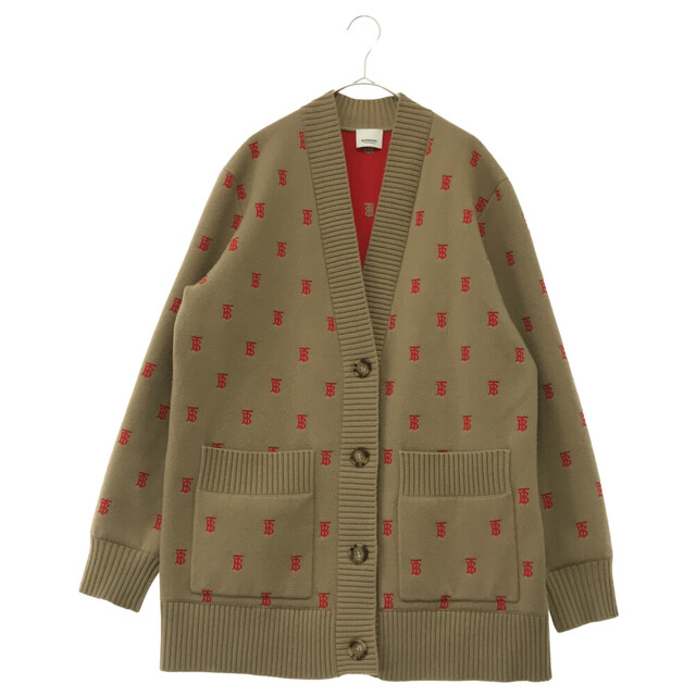 BURBERRY(バーバリー)のBURBERRY バーバリー TBロゴ カーディガン ウール カシミヤ ブラウン 8021032 メンズのトップス(カーディガン)の商品写真