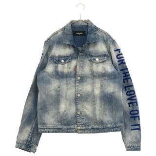 DSQUARED2 ディースクエアード 20SS PEPSI DENIM JACKET S78AN0030 S30309 ペプシロゴプリントデニムトラッカージャケット デニムジャケット ブルー