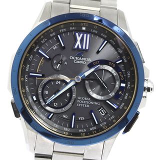 カシオ(CASIO)のカシオ CASIO OCW-G1000E-1AJF オシアナス 世界2000本限定 ソーラー電波 メンズ 美品 保証書付き_742909【ev20】(腕時計(アナログ))