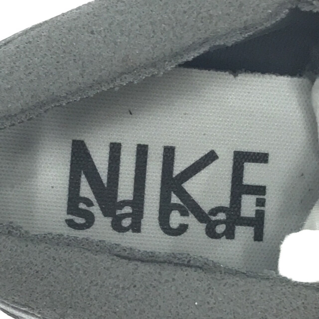 NIKE(ナイキ)のNIKE ナイキ ×sacai BLAZER LOW IRON GREY ×サカイ ブレーザー ローカットスニーカー グレー US11 29㎝  DD1877-002 メンズの靴/シューズ(スニーカー)の商品写真