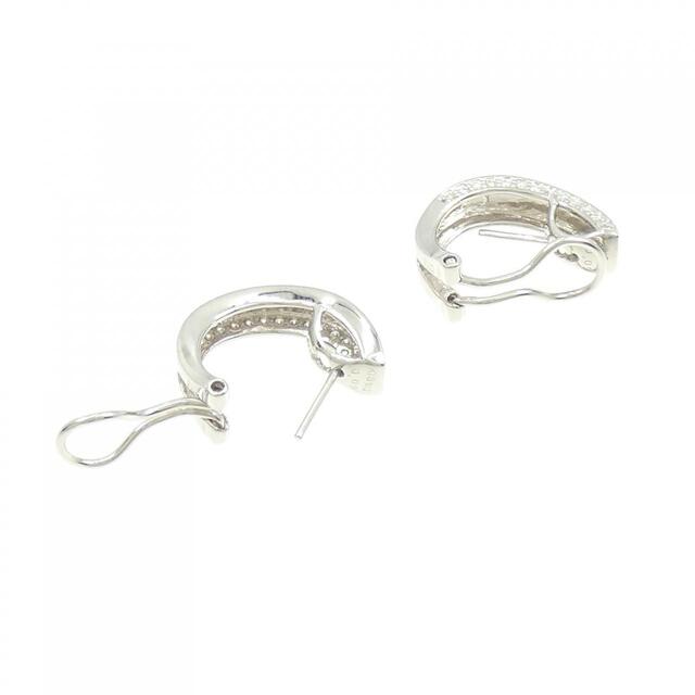 K18WG ダイヤモンド ピアス 0.18CT 2