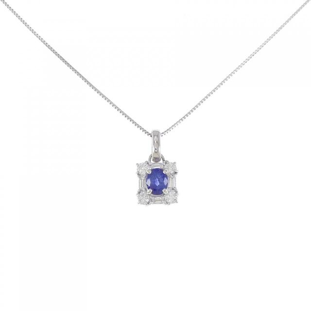 印象のデザイン PT サファイヤ 0.73CT ネックレス ネックレス - www