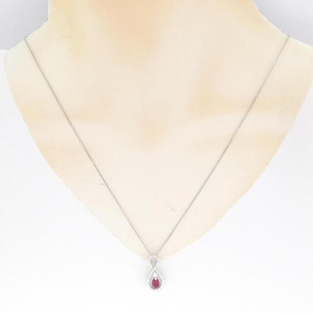 PT ルビー ネックレス 0.51CT - ネックレス