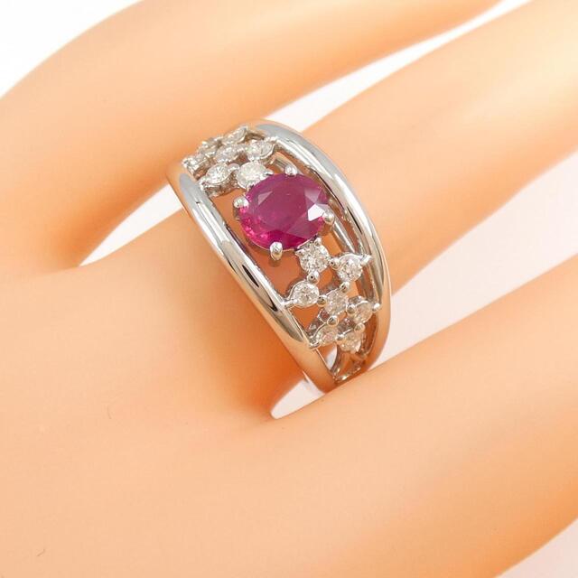 PT ルビー リング 0.66CT