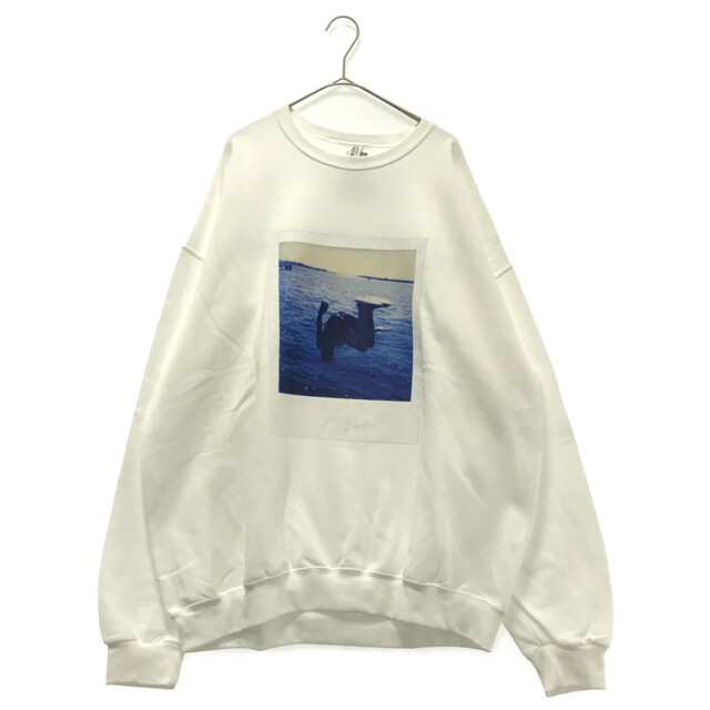 69センチ袖丈WACKO MARIA ワコマリア 23SS DAVIDE SORRENTI CREW NECK SWEAT SHIRT -TYPE 3 ダヴィデソレンティ クルーネックスウェットシャツ トレーナー ホワイト DAVIDESORRENTI-WM-SS03