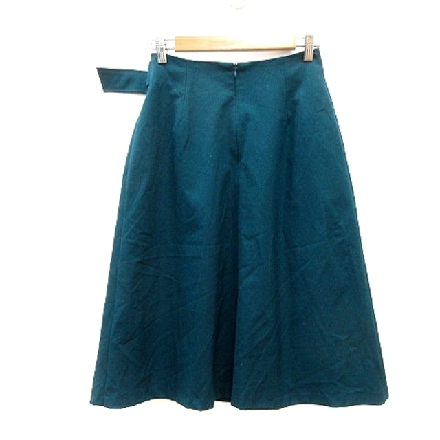 NATURAL BEAUTY BASIC(ナチュラルビューティーベーシック)のナチュラルビューティーベーシック フレアスカート ミモレ ロング S 緑 レディースのスカート(ロングスカート)の商品写真