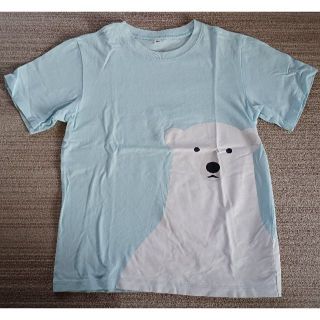 ムジルシリョウヒン(MUJI (無印良品))の半袖【無印良品】白くま　Tシャツ(Tシャツ/カットソー)