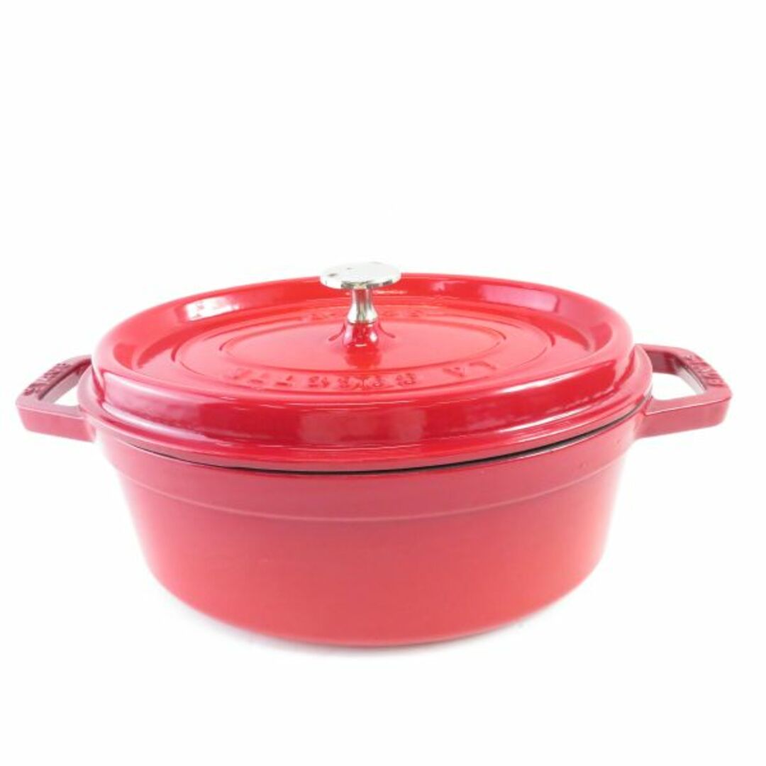 STAUB ストウブ ピコ ココット オーバル 両手鍋 1点 鋳鉄 27cm/3.2L