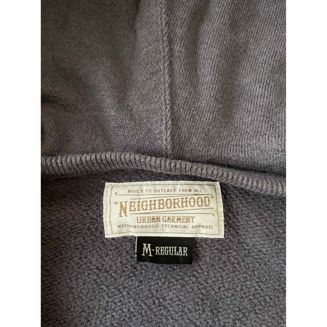 NEIGHBORHOOD(ネイバーフッド)のNEIGHBORHOODネイバーフッド　後付パーカ　前V　七分袖　チマヨ　M メンズのトップス(パーカー)の商品写真