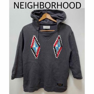 ネイバーフッド(NEIGHBORHOOD)のNEIGHBORHOODネイバーフッド　後付パーカ　前V　七分袖　チマヨ　M(パーカー)