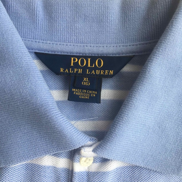 POLO RALPH LAUREN(ポロラルフローレン)の試着後洗濯 POLO ポロ ラルフ ローレン ノースリーブ ボーダーワンピース キッズ/ベビー/マタニティのキッズ服女の子用(90cm~)(ワンピース)の商品写真