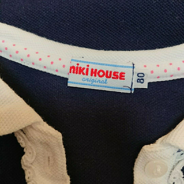 mikihouse(ミキハウス)のミキハウス 女の子 ブラウス 80㎝ キッズ/ベビー/マタニティのベビー服(~85cm)(シャツ/カットソー)の商品写真