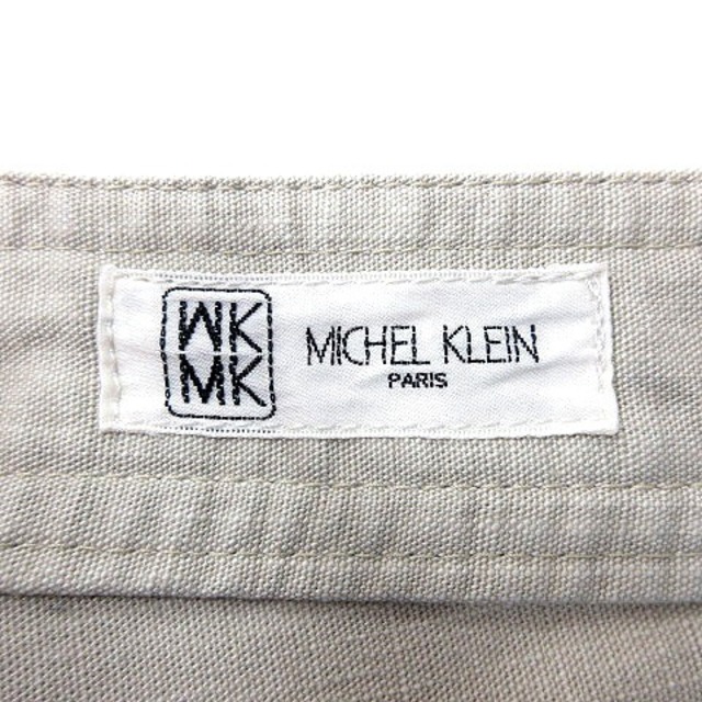 MK MICHEL KLEIN(エムケーミッシェルクラン)のエムケー ミッシェルクラン ストレートパンツ 38 ベージュ ■MO レディースのパンツ(その他)の商品写真