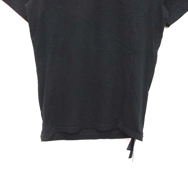 Emporio Armani(エンポリオアルマーニ)のエンポリオアルマーニ Tシャツ 半袖 Vネック ロゴプリント M 黒 ■MO メンズのトップス(Tシャツ/カットソー(半袖/袖なし))の商品写真