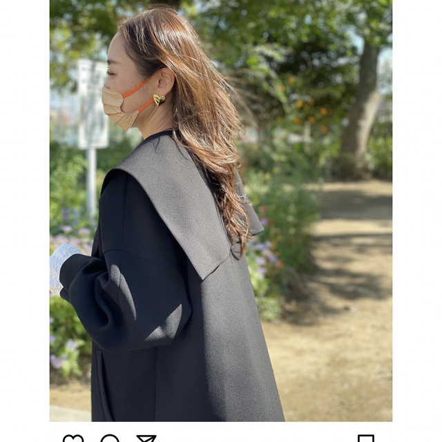 Liten セーラーカラーコート black 【1着でも送料無料】 www.e-gaio