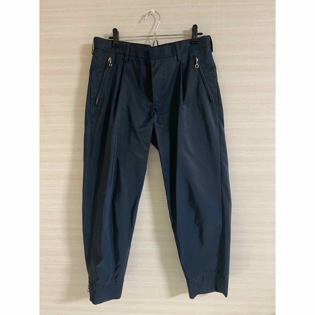 kolor 20AW ナイロン金ジップテーパードパンツ ネイビー サイズ1