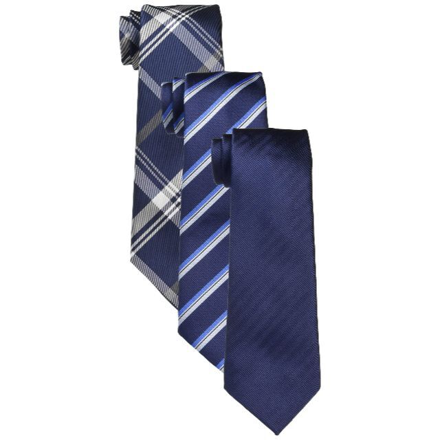 コナカ ネクタイ 洗えるネクタイ3本セット 4色セット展開赤青ネイビーグレーメン