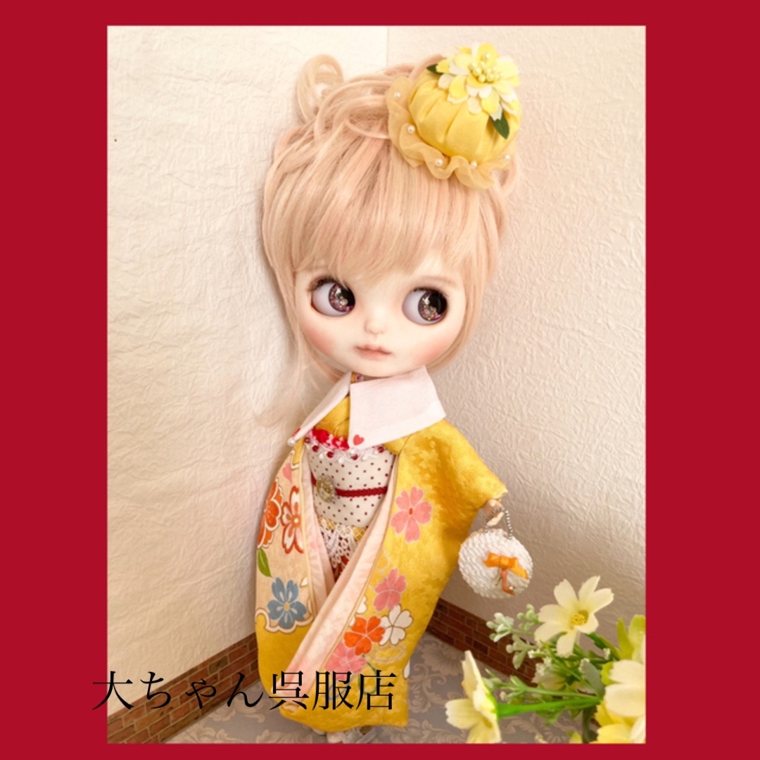 大ちゃん呉服店が仕立てるブライス男の子着物と羽織セット❣️総裏仕立て❣️