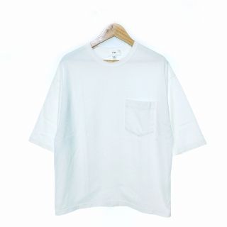 ハイク(HYKE)のハイク HYKE ポケット付き オーバーサイズ Tシャツ カットソー 半袖 白(Tシャツ(半袖/袖なし))