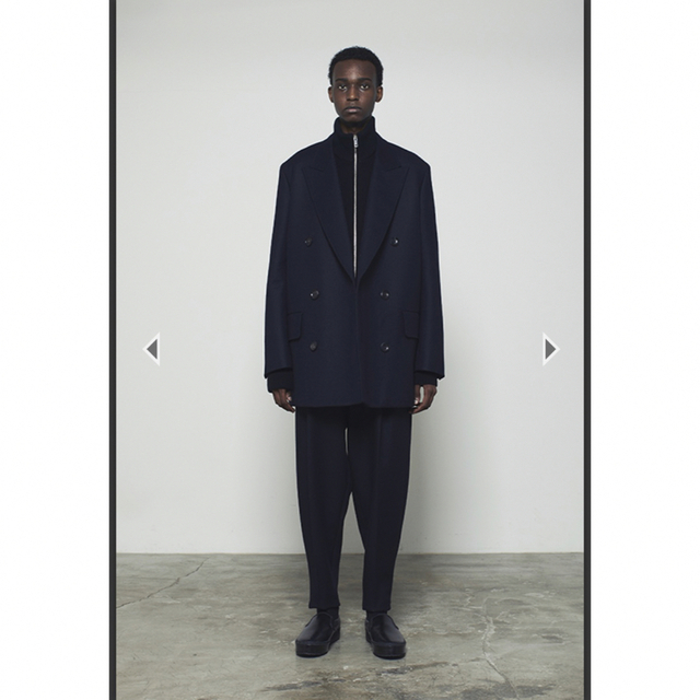 THE RERACS 22FW THE DOUBLE JACOAT ネイビー-eastgate.mk