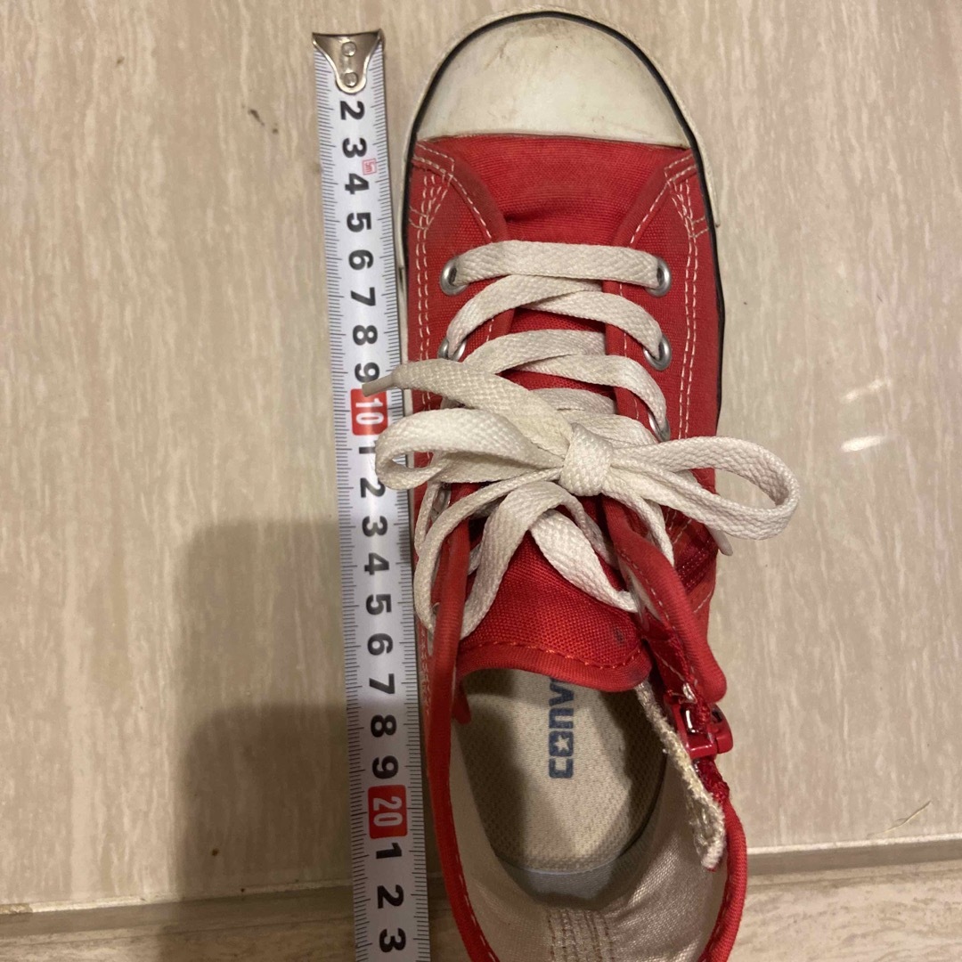 CONVERSE(コンバース)のコンバースハイカット　赤色　20.0㎝ キッズ/ベビー/マタニティのキッズ靴/シューズ(15cm~)(スニーカー)の商品写真