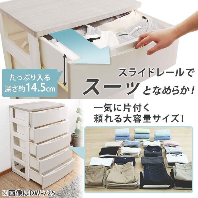 アイリスオーヤマ デザイン チェスト 5段 日本製 木天板 幅56×奥行42×高 登場! 4687円引き アイリスオーヤマ チェスト 5段 日本製