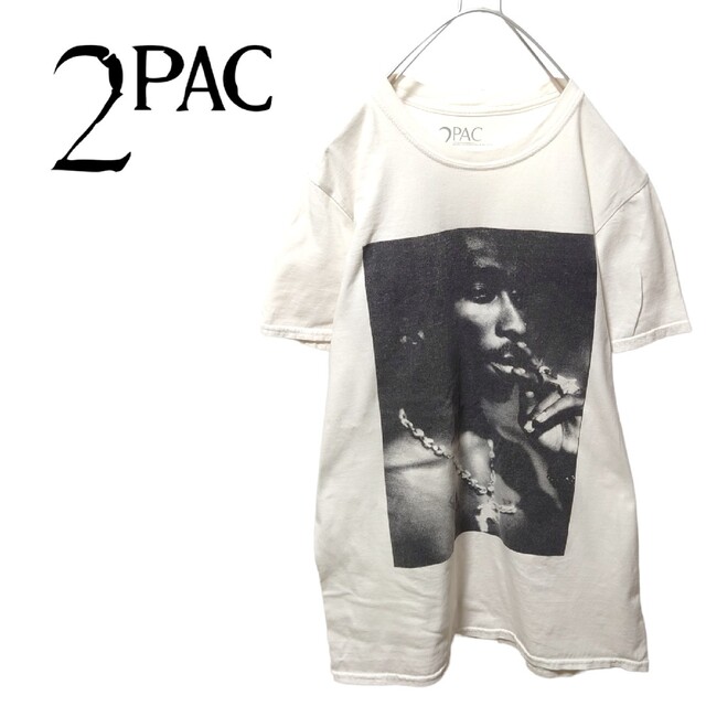 【2PAC】フォトプリント オフィシャル RAP Tee A-649