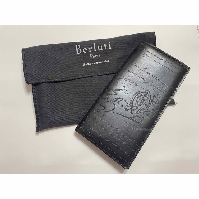 ベルルッティ Berluti エスパス レザー財布 長札入れ 保存袋付