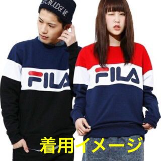 フィラ(FILA)のフィラ 切り替え トレーナー ペアルック(トレーナー/スウェット)