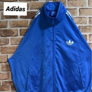 adidas - 《アディダス》刺繍ロゴ ライトブルー XXL トラック