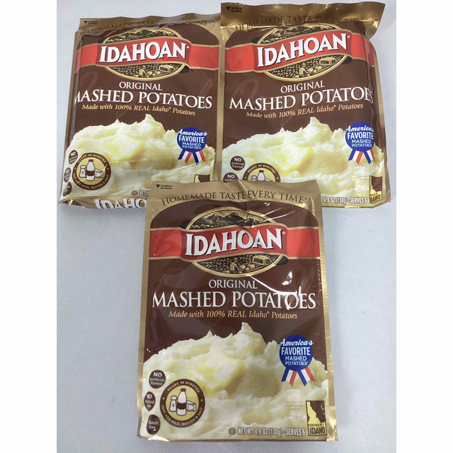 コストコ(コストコ)のIDAHOAN MASHED POTATOES 3袋 食品/飲料/酒の加工食品(インスタント食品)の商品写真