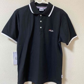 フィラ(FILA)の未使用　フィラ　FILA ポロシャツ　レディース　M 黒　ブラック　トップス(ポロシャツ)