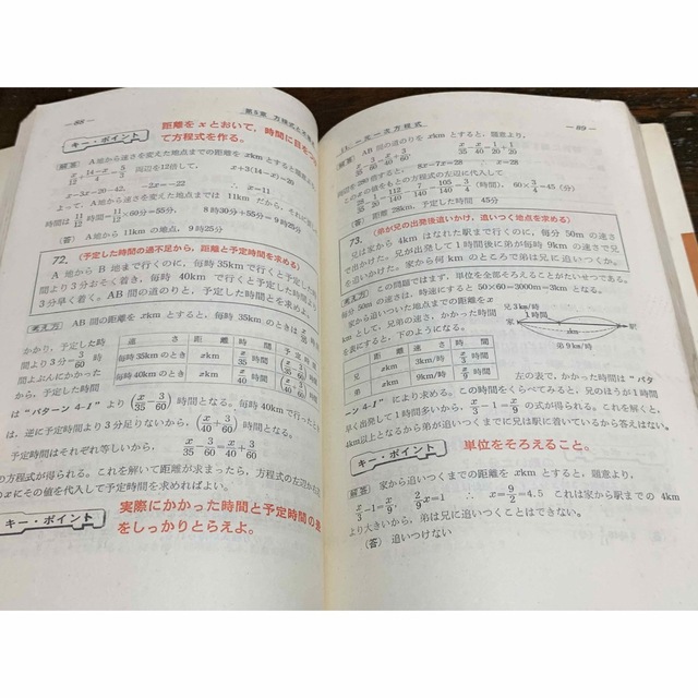 中学数学応用問題の解き方/寺田文行 校閲/旺文社 編/昭和46年発行
